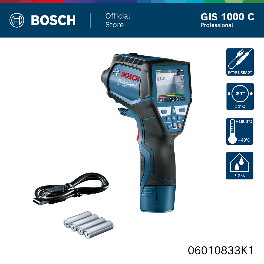 Bosch Measuring Tools GIS 1000 C Professional Thermo Detector | Shopee ...