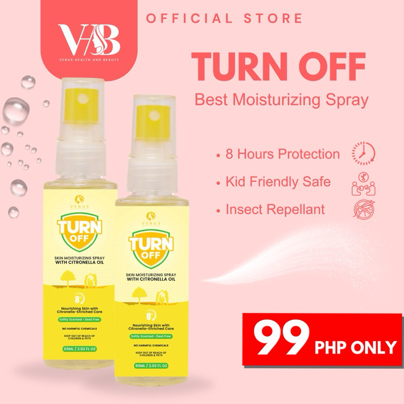 TURN OFF Moisturizing Spray with Citronella Oil (Insect Repellent ...