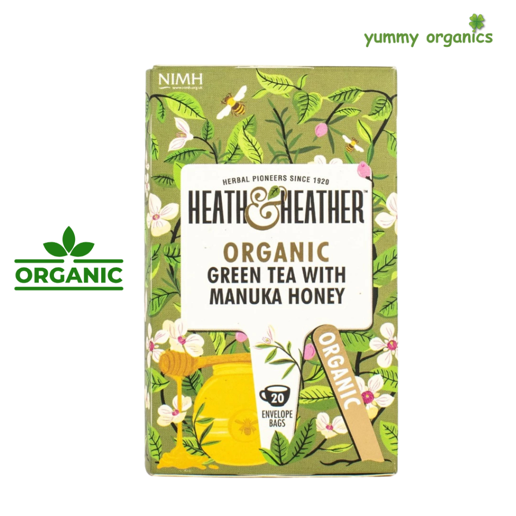 HEATH & HEATHER GREEN ORGANIC TEA WITH MANUKA HONEY 20 BAGS | Shopee ...