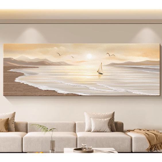 Horizontal mural decorative painting living room mural decoration ...