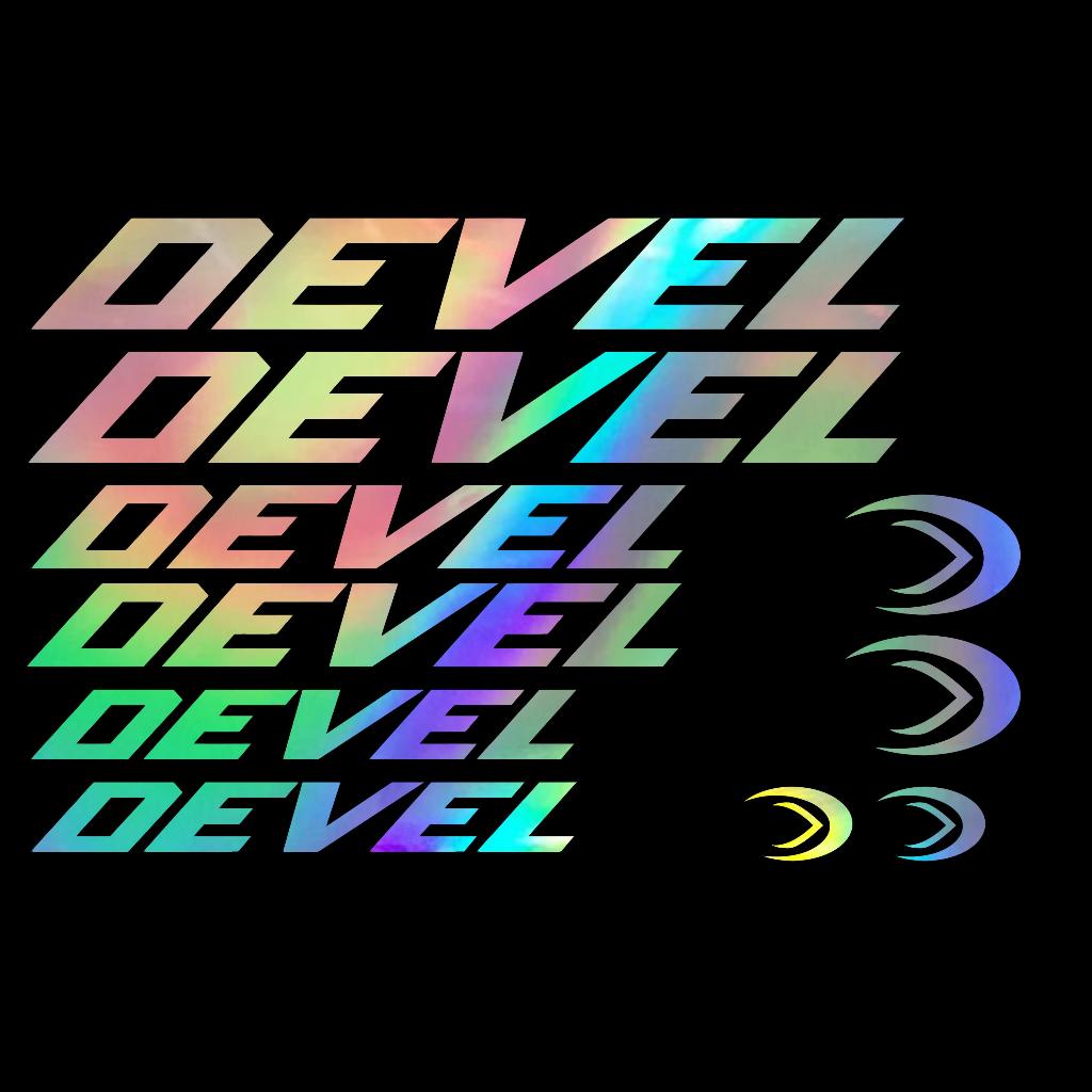 DEVEL Sticker Decal for Mountain Bike and Road Bike (Sticker cut out ...