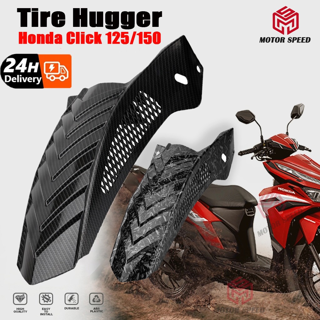 Rear Tire Hugger Honda Click v2/v3/125/150 Click Tire Hugger Mud Guard ...