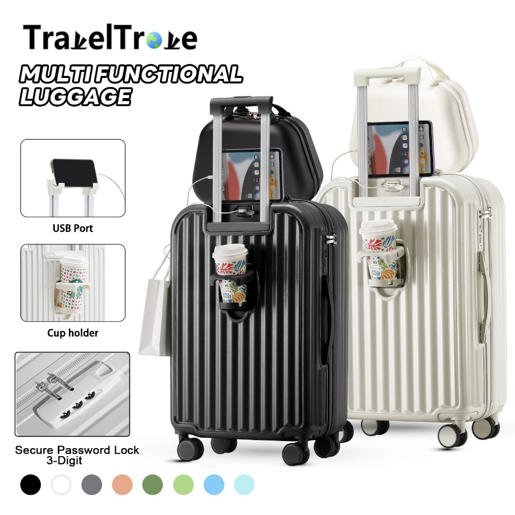 Traveltrove Luggage Travel Bag Suitable tourism 20/24/28 Inch Suitcase ...