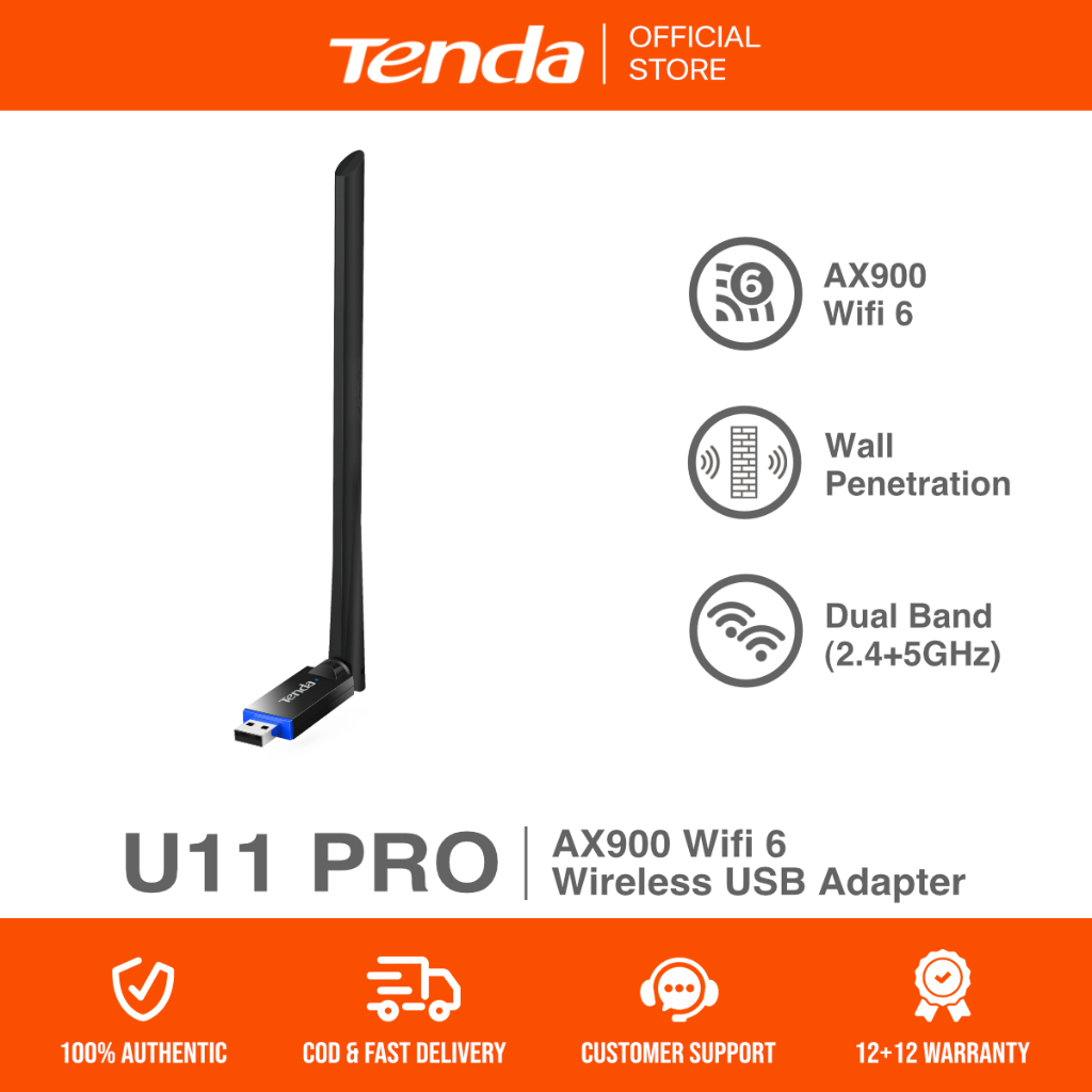 Tenda Official Store | U11 Pro | AX900 | Wifi 6 | Dual Band Wireless ...