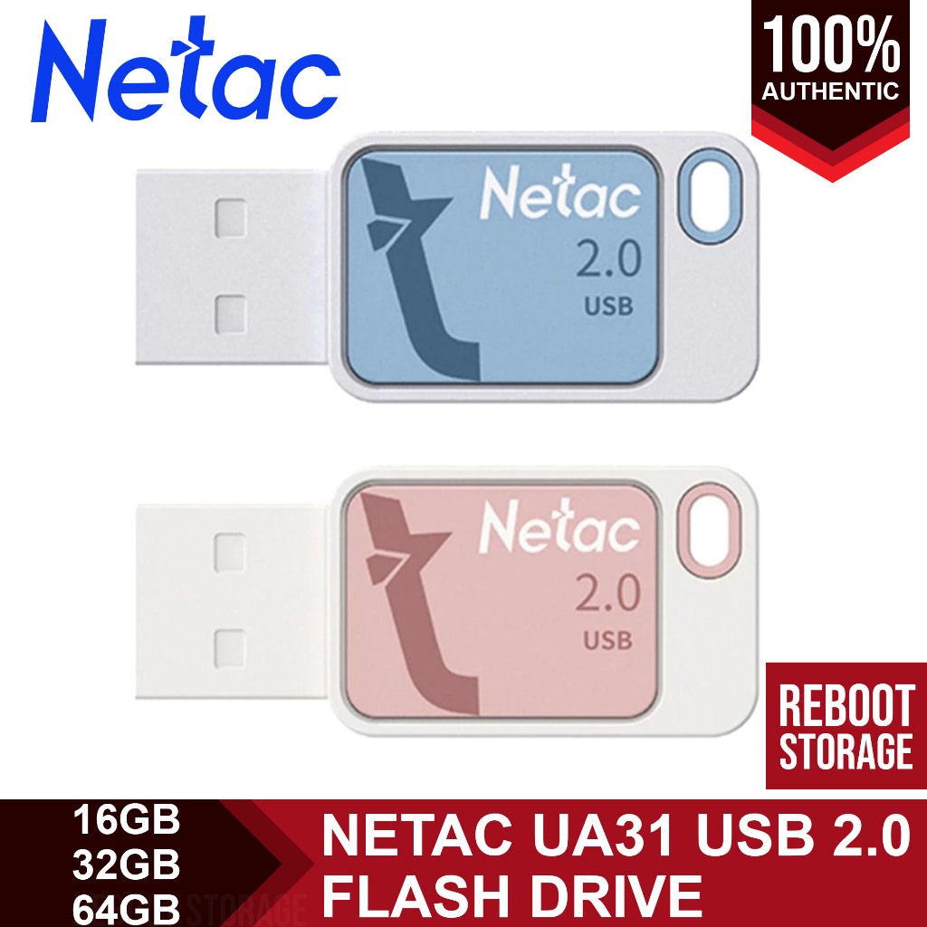 Netac UA31 16GB / 32GB / 64GB USB 2.0 Flash Drive | Shopee Philippines