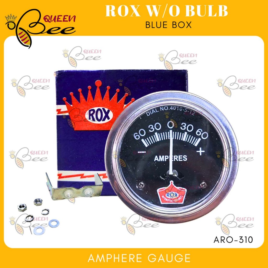 QUEENBEE ROX UNIVERSAL AMPHERE GAUGE without bulb ARO-310 | Shopee ...
