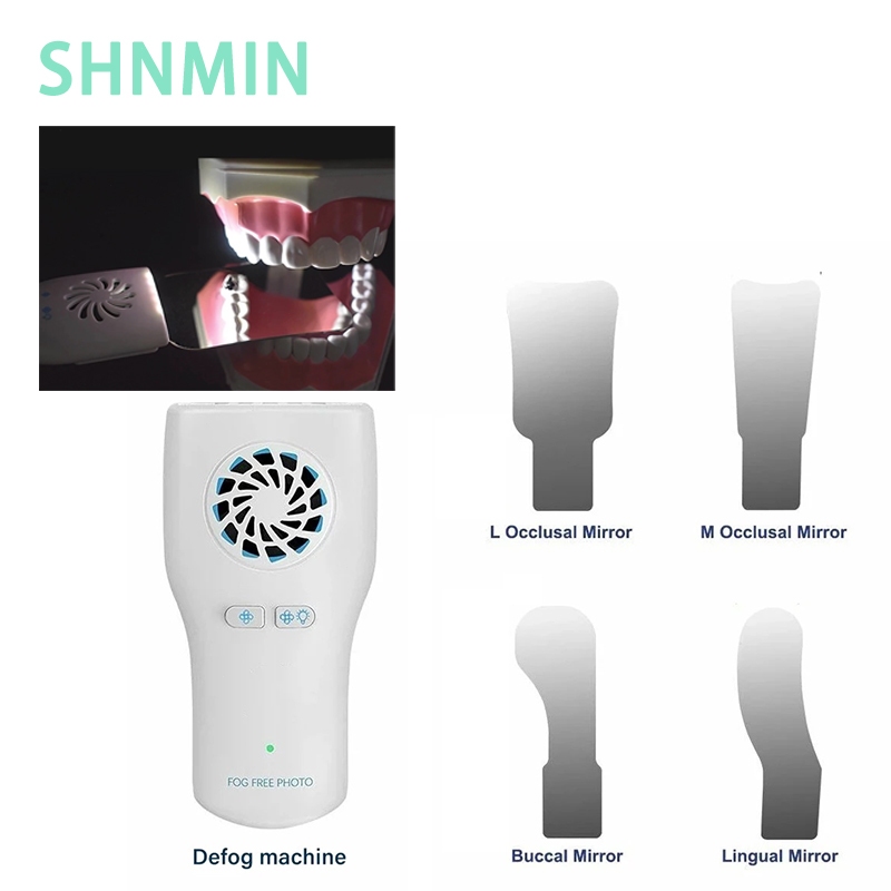 Dental Anti-fog Mirrors LED Light Automatic Oral Photography Defog