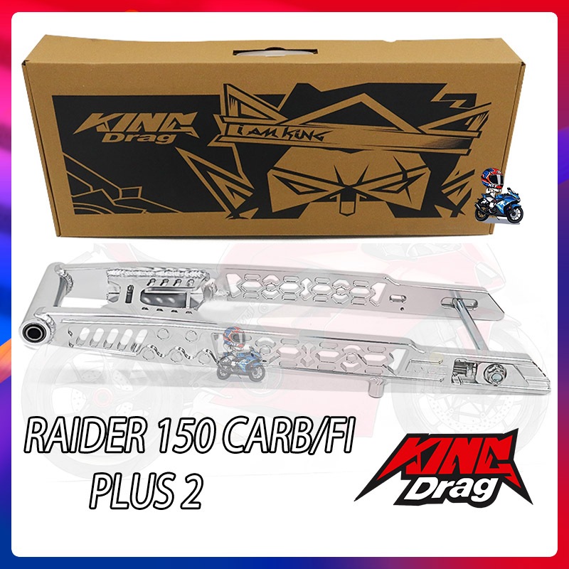 KING DRAG SUZUKI RAIDER 150 CARB/FI CNC Swing Arm Plus 2 | Shopee ...