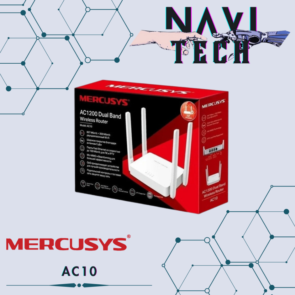 Mercusys AC10 AC1200 Dual-Band Wi-Fi Router | Shopee Philippines