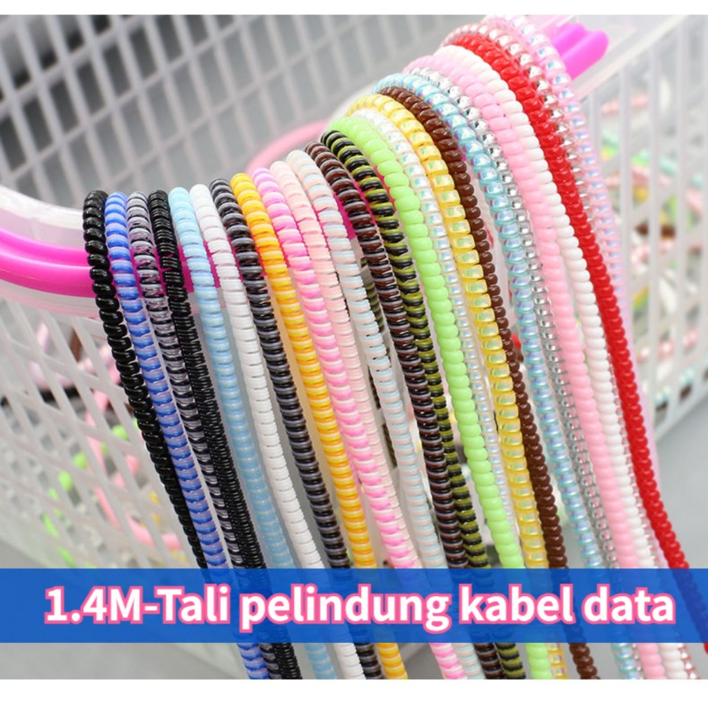 INS 1.4m Spiral Charging Cable Protection Rope To Prevent The Charging ...