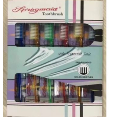 Springmaid Toothbrush Original Assorted Color 12pcs | Shopee Philippines