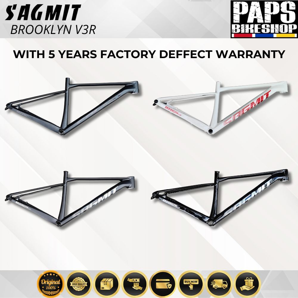 SAGMIT BROOKLYN V3R FRAME 5 YEAR FACTORY DEFFECT WARRANTY | Shopee ...
