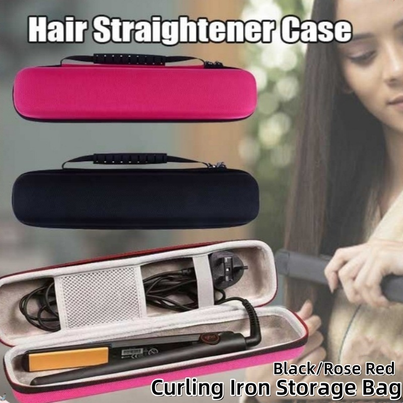 1PCS EVA Hair Straightener Curling Bar Storage Bag Curling Clip Box ...
