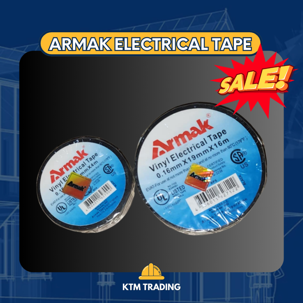ARMAK VINYL ELECTRICAL TAPE 100%AUTHENTIC | Shopee Philippines