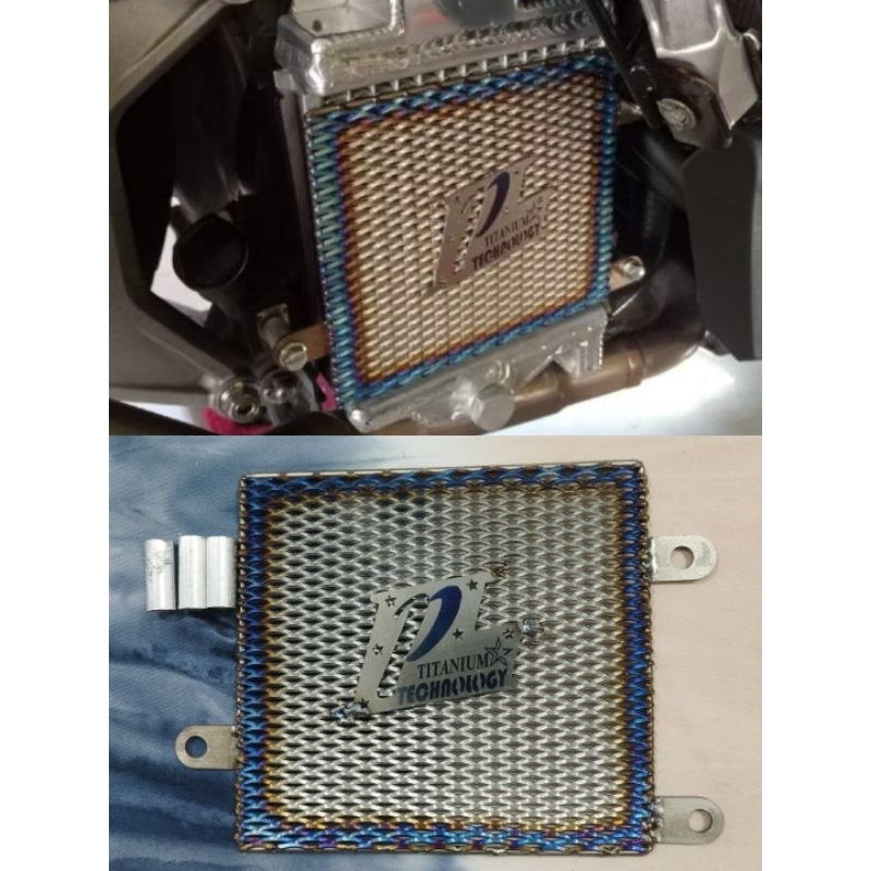 P Titanium Radiator Cover For Honda click Version 2 and Version 3 ...