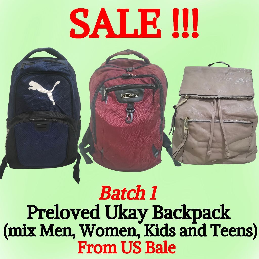 SALE Preloved Ukay Backpack From US Bale (Batch 1) | Shopee Philippines