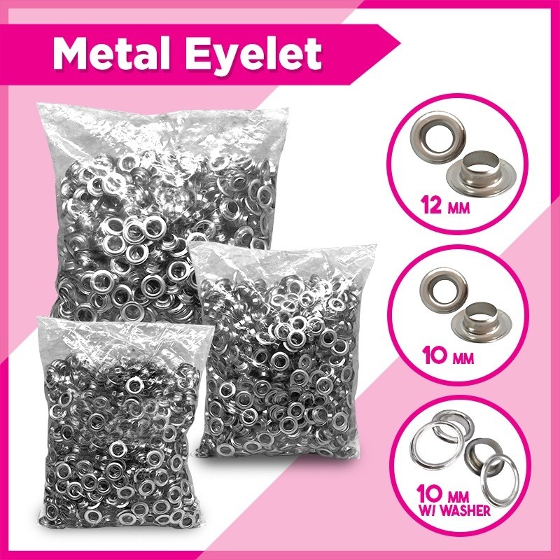 Eyelet Single and Partner 10MM and 12MM (1000pcs per pack) | Shopee ...