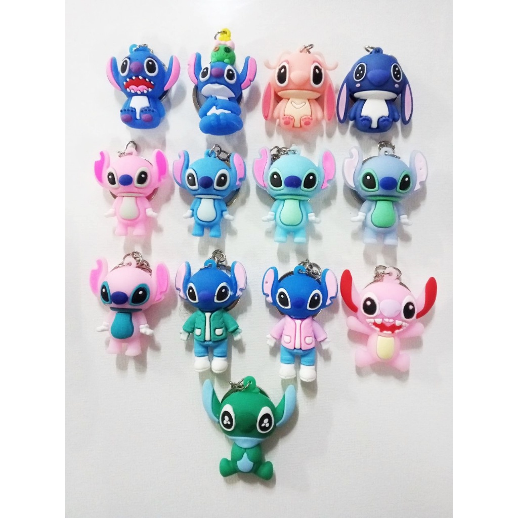 Cartoon Cute Stitch Keychain Mini Doll Pendant Car Key Holder School ...