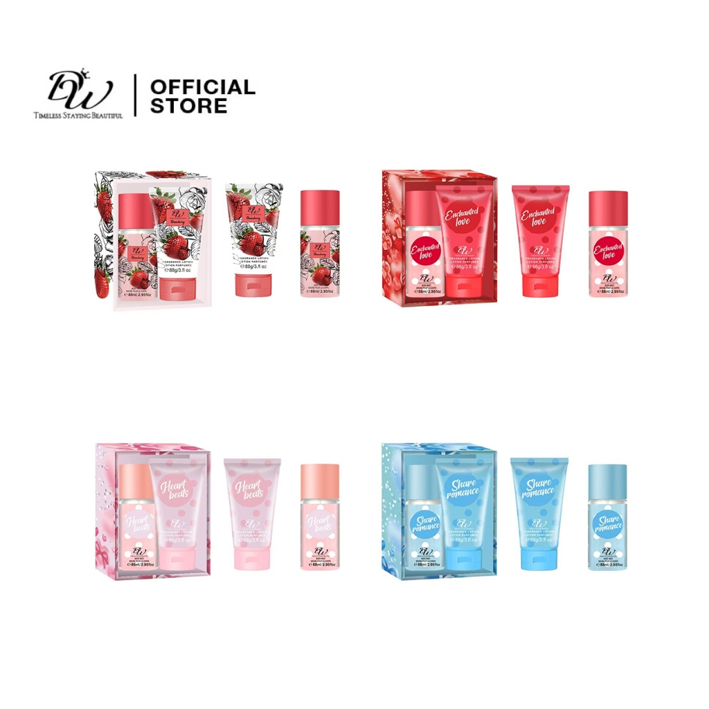 DW Perfume Lotion Set Gift For Woman Long Lasting 88ml Body Mist ...