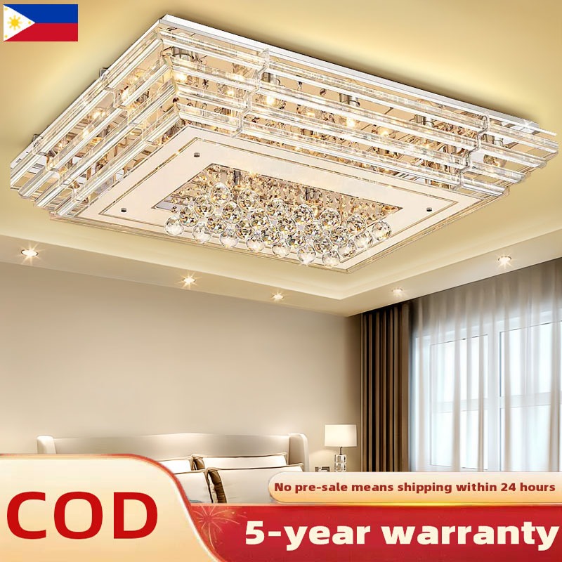 crystal pendant light LED ceiling light living room light minimalist ...