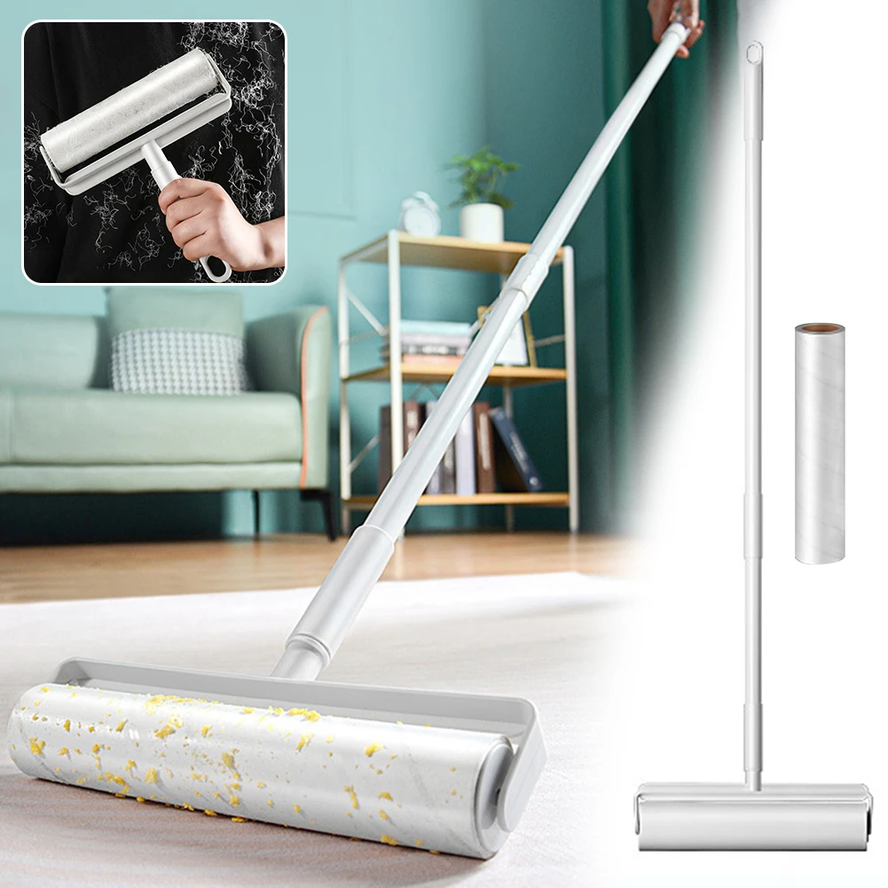 60 Sheets per set Sticky Lint Roller Dust Remover Pet Hair Sticky Roll ...
