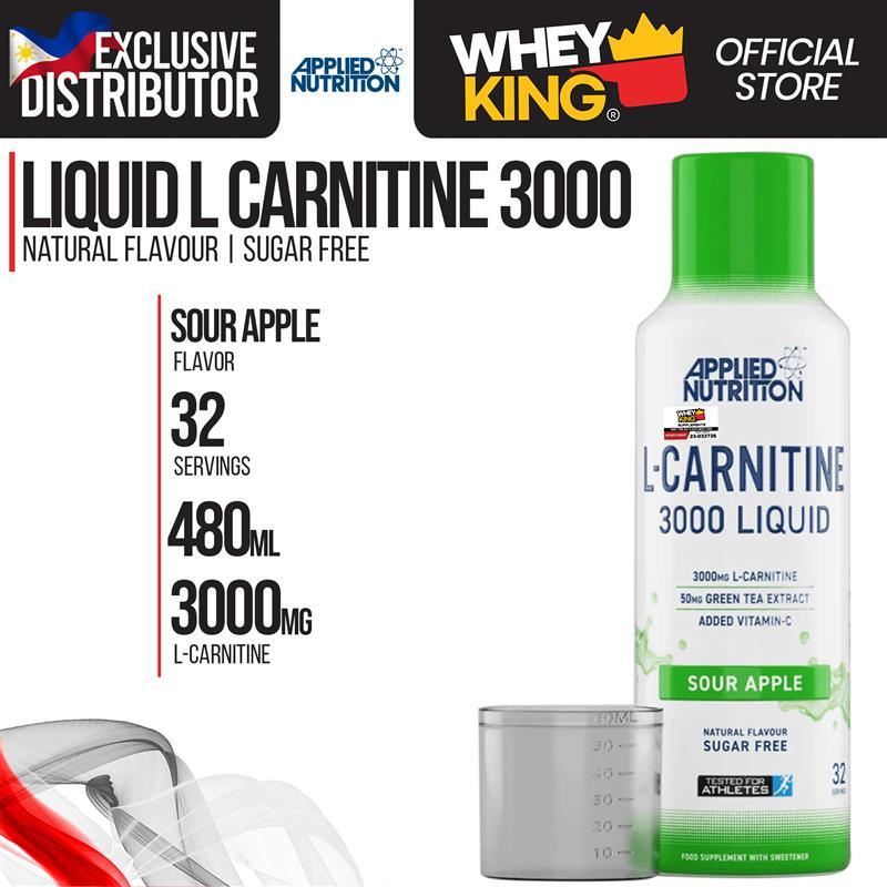l carnitine liquid philippines Applied Nutrition L-Carnitine 3000 Each 473 ml bottle Quicksilver Liposomal Glutathione Complex, cartine Size:3-Month Supply