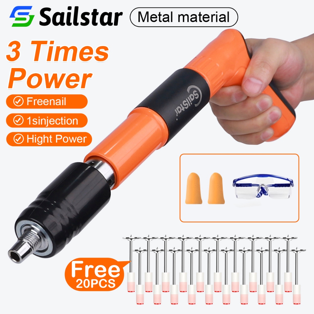 Nail gun nail gunner heavy duty neil gun rivet bullet cordless steel ...
