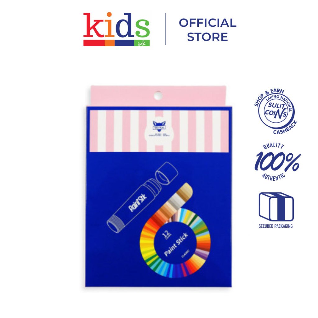 BB-Fox Paint Stick 001-14510 Classic 12 Colors - Kids Ink | Shopee ...