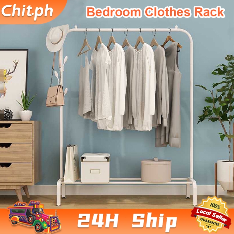 CHIT Bedroom Clothes Rack Floor Sampayan Balcony Clothes Hanger ...