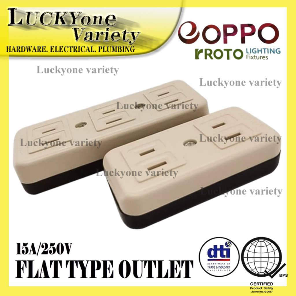 Flat Type Outlet Wou 102 / Wou 103 ( EOPPO/ROTO ) | Shopee Philippines