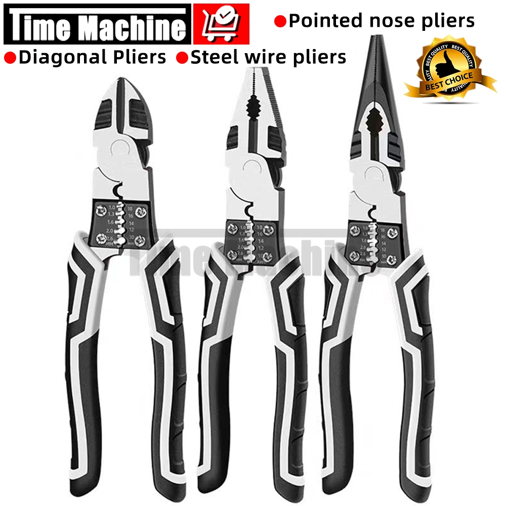 9 Inch Multipurpose Electrician Pliers Heavy Duty Wire Stripper Cable ...
