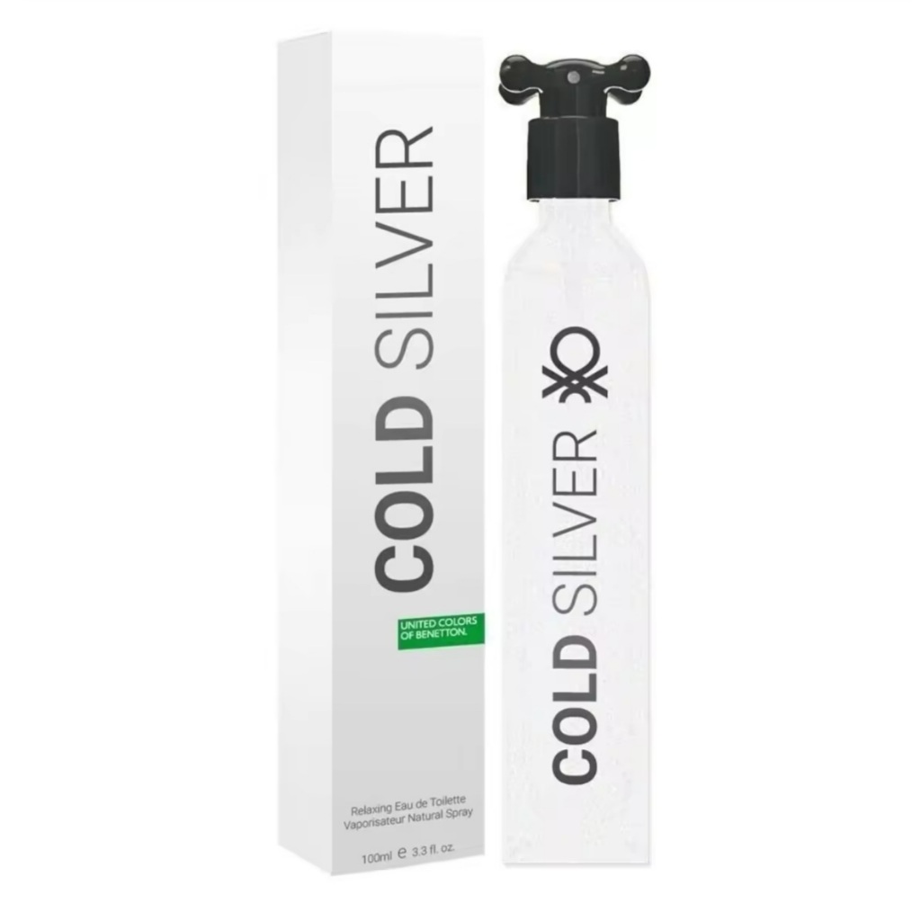 Benetton Cold Silver Eau De Toilette For Men 100ml | Shopee Philippines
