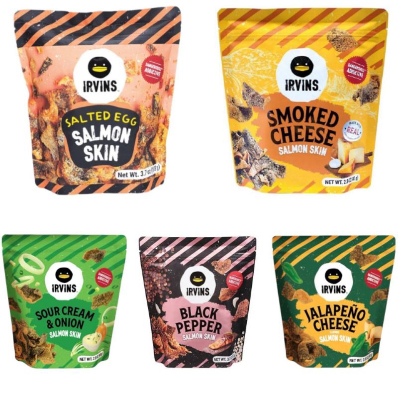 Irvins Salted Egg Salmon Skin Available in 5 Flavors | Shopee Philippines
