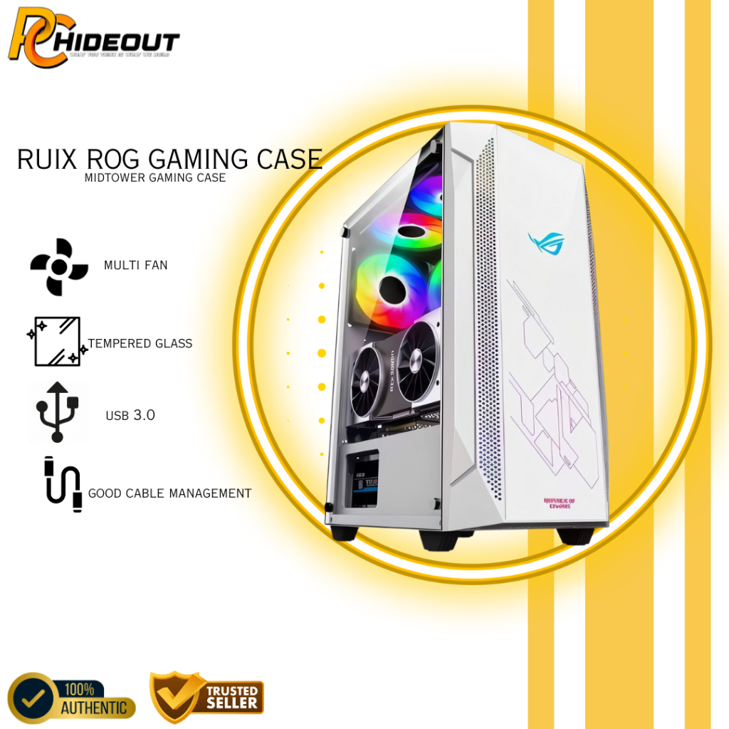 RUIX ROG GAMING PC CASE ATX/M-ATX/ITX | Shopee Philippines