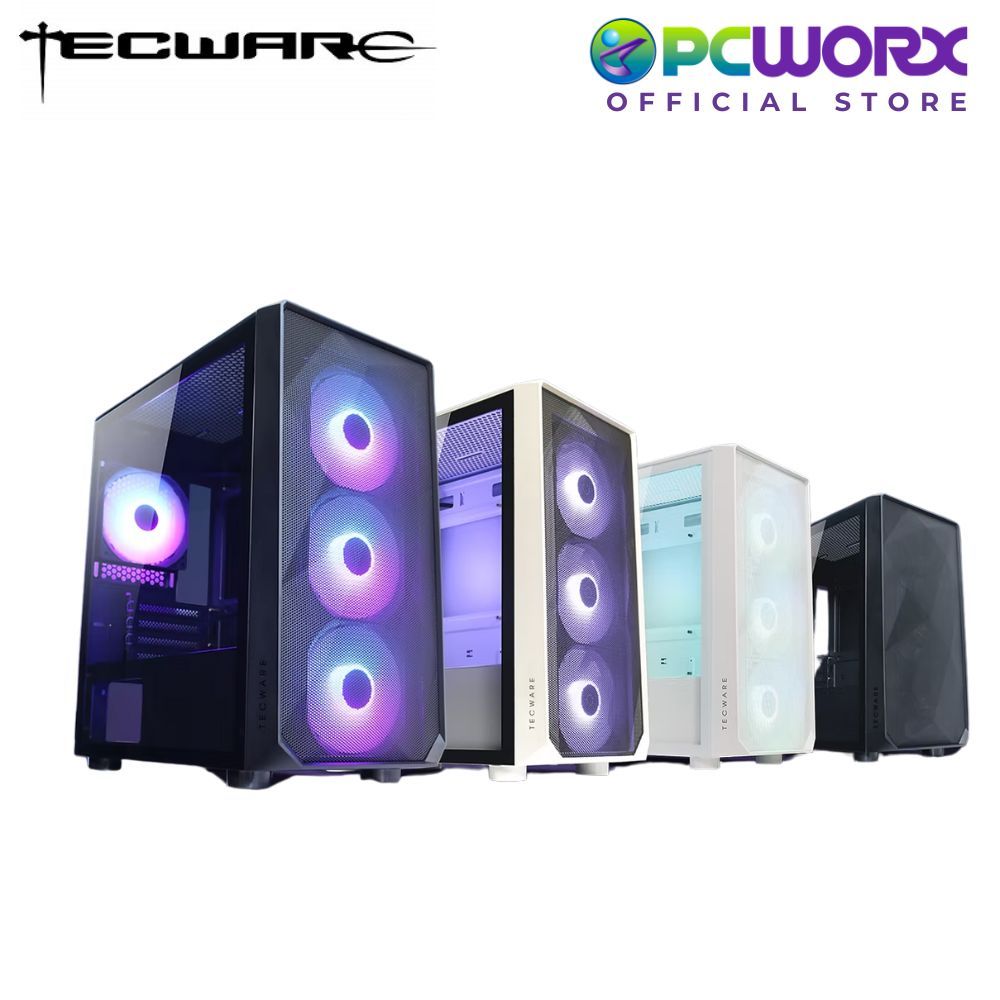 Tecware Forge M Omni ARGB Case 4x120mm ARGB Fan ( Black | White | Pure ...