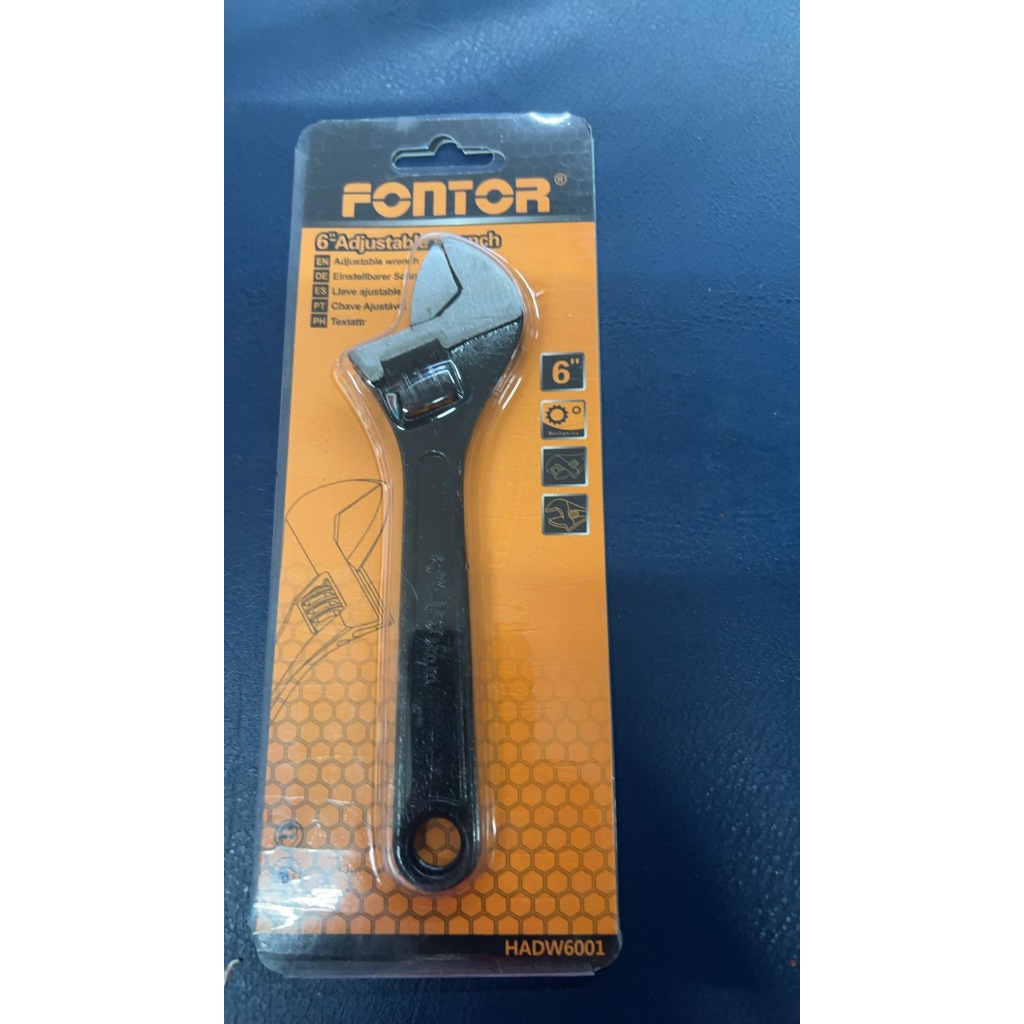 ADJUSTABLE WRENCH COATED BLACK - FONTOR - GOOD QUALITY | Shopee Philippines