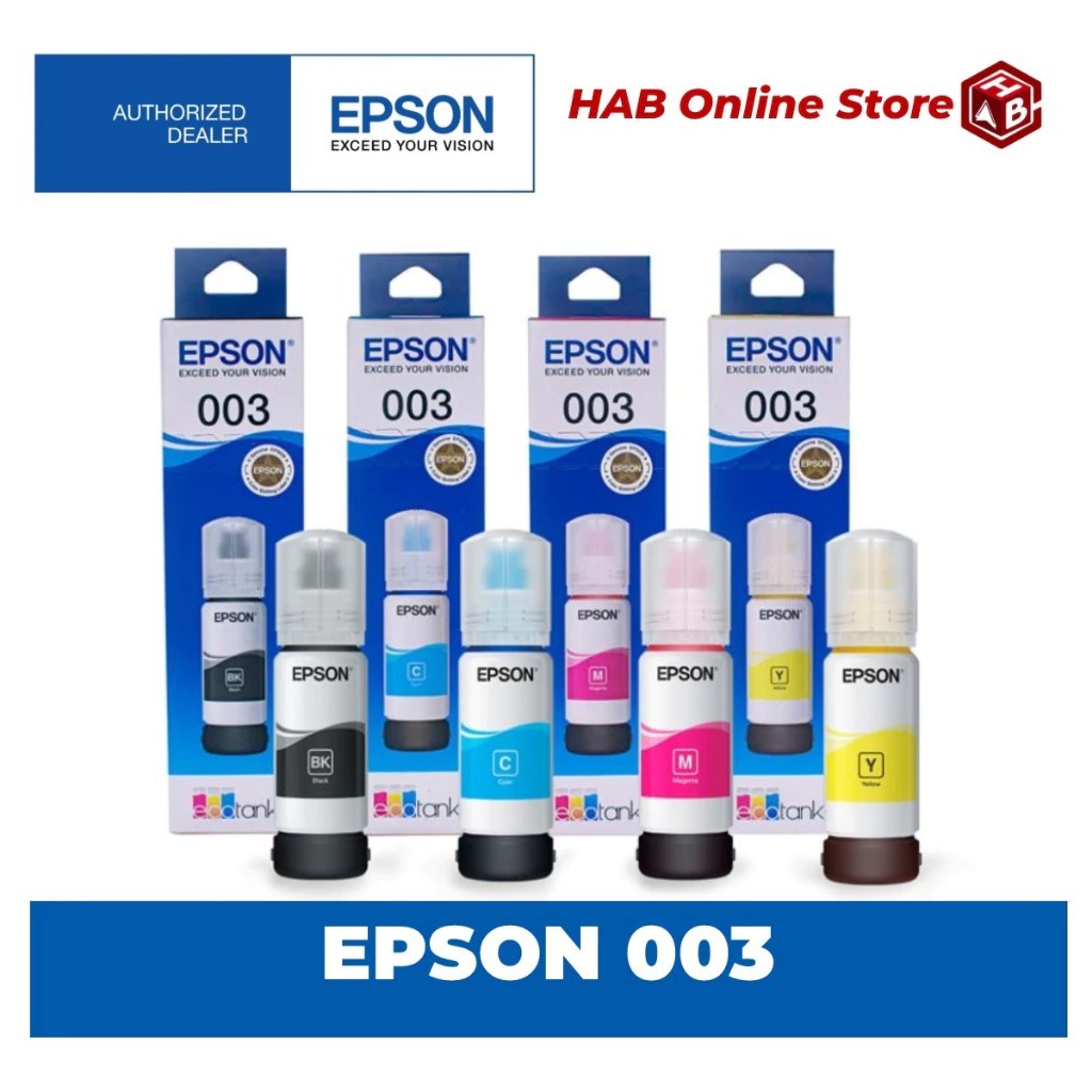 Original Genuine Epson 003 Ink Bottle for L3110 L3210 L3150 L3250 L5190 ...