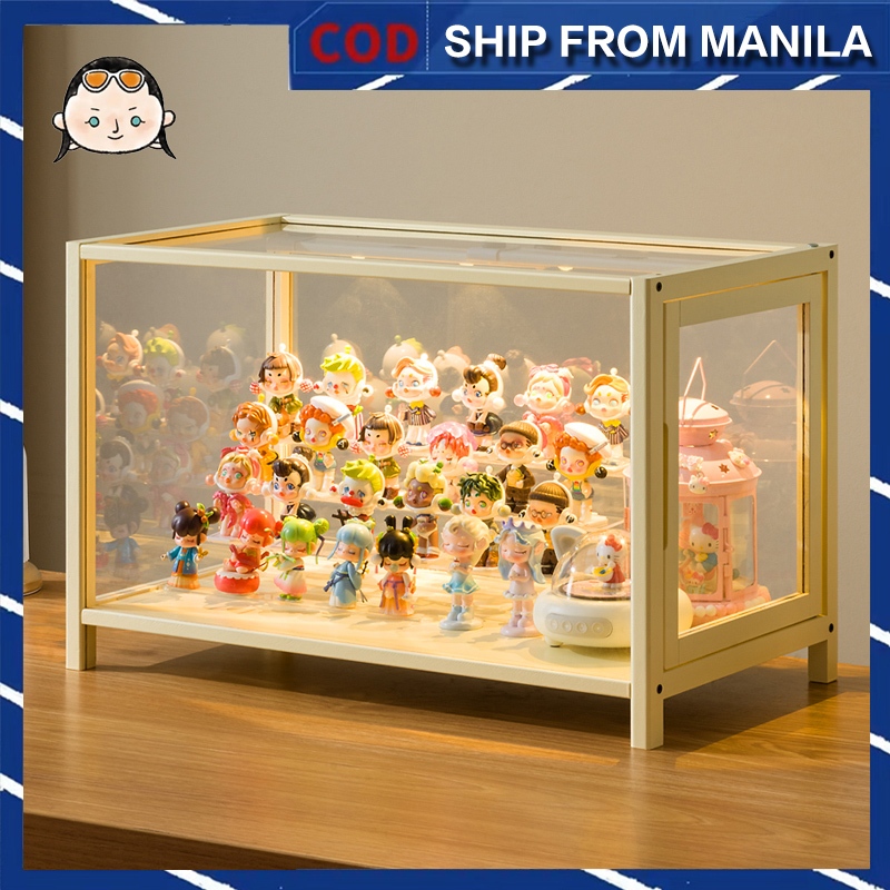 Acrylic Display Case Dust-proof Toys Organizer Storage Box Transparent ...