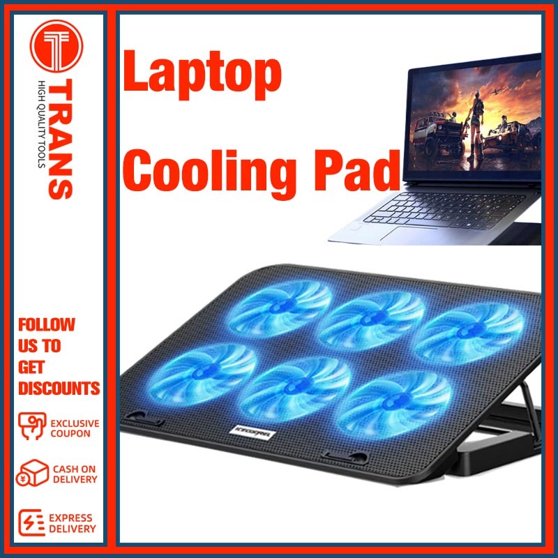 Trans Laptop Cooler Pad 2/6 Fans For Laptop Laptop Stand Adjustable ...