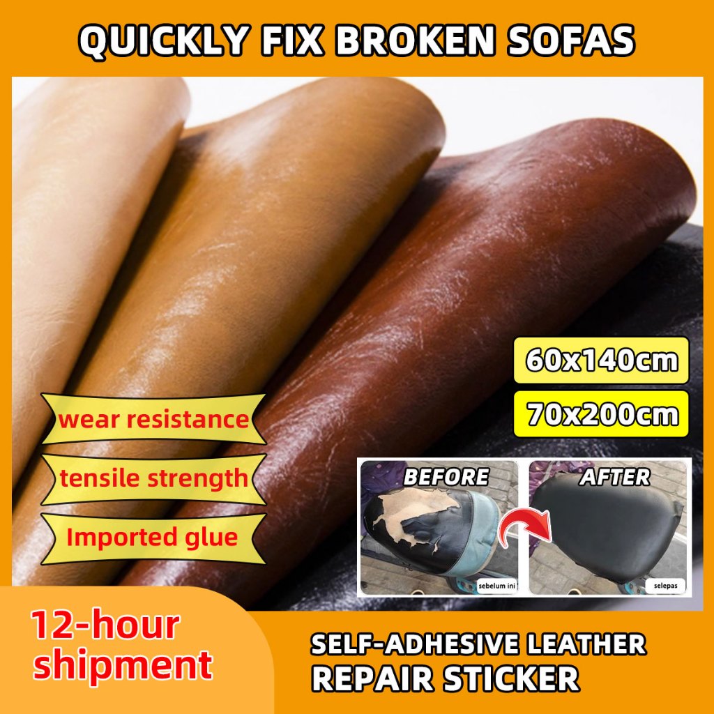 NonToxic SelfAdhesive Dark Brown Leather Stickers 70x200cm for Leather ...