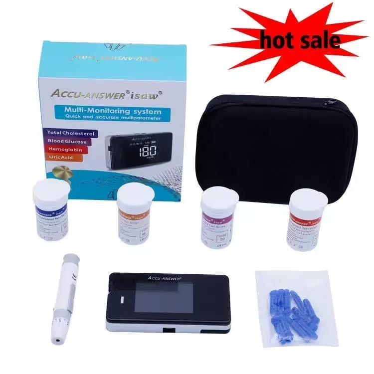 LY Accu-Answer Isaw Glucose Strips 50’S hemoglobin 4-in-1 Instrument ...