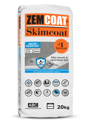 ABC Zemcoat Water Resistant Skimcoat sold per kilo | Shopee Philippines