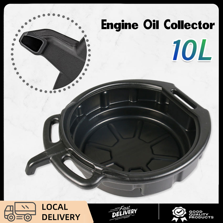 10L Oil Drain Pan Wast Engine Oil Collector Car Fuel Fluid Change ...
