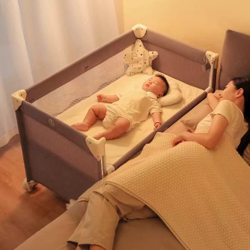 Crib for Baby Playpen for Baby Foldable Baby Crib Shake 2 Layer with ...