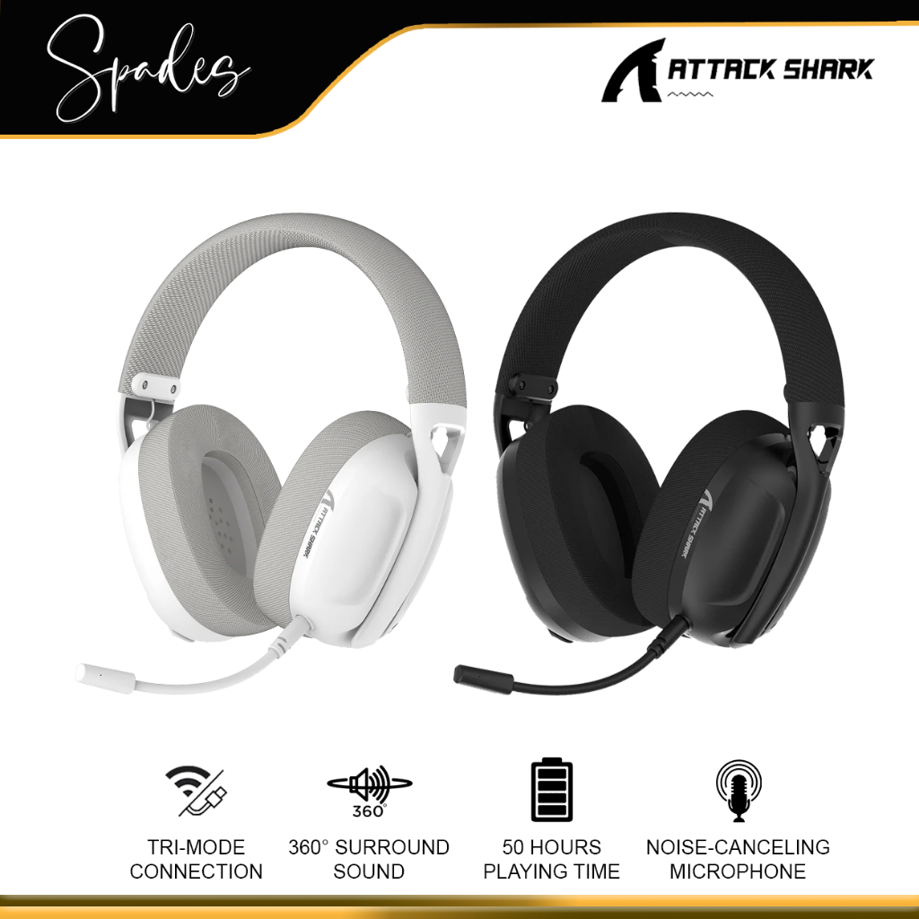 Attack Shark L80 Ultra-Light Tri-Mode Wireless Noise Cancelling ...