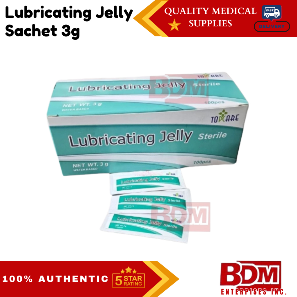 Fast Shipping] Topcare | Lubricating Jelly Sachet 3g/ 5g (100's of Box) |  Shopee Philippines