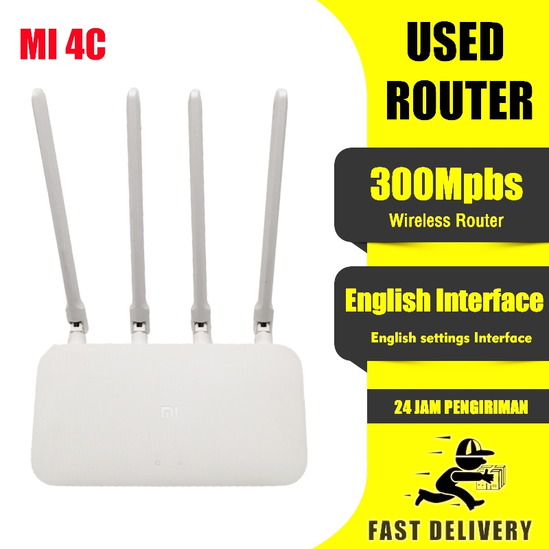 2nd hand Mi Router 4C Wireless Wi-Fi Router 300Mbps 2.4GHz with 4 ...