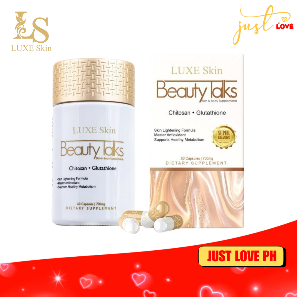 luxe skin glutathione Slim BEAUTY TALKS & Body Supplements, 60 Capsules  D Nelson Enterprises Luxe Skin - Beauty Talks