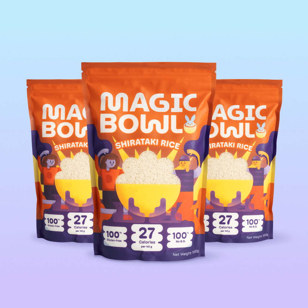 3kg Magic Bowl Dry Shirataki Rice | Low Calorie | 68 Calories per 100g ...