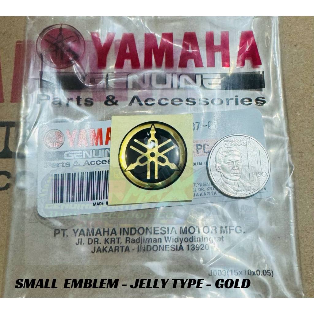 YAMAHA SMALL LOGO PANEL / COWLING - SILVER / GOLD - JELLY TYPE | Shopee ...